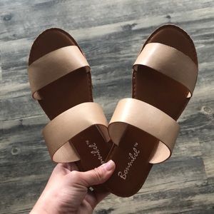 Nude | Dotty 2 Strap Flats